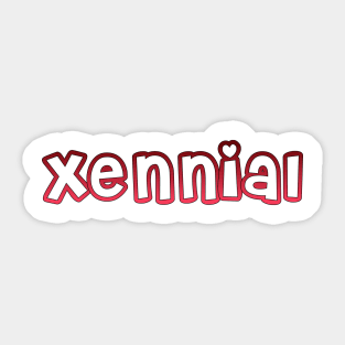 Xennial Sticker